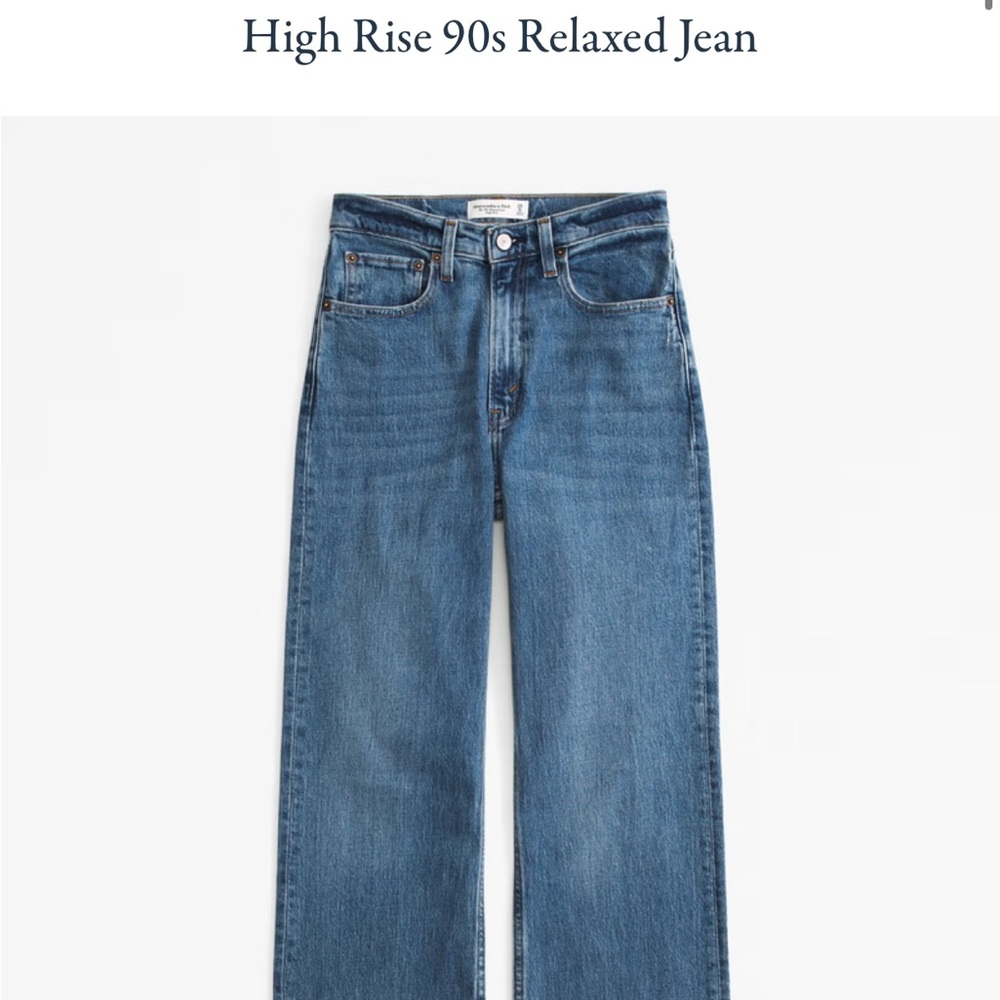 Abercrombie High Rise 90’s Relaxed Jean